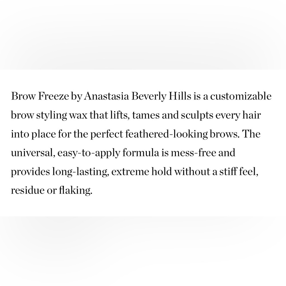 🎉HP x3!🎉Anastasia Beverly Hills Brow Freeze Brow Styling Wax - 0.28oz/8g - Picture 3 of 8